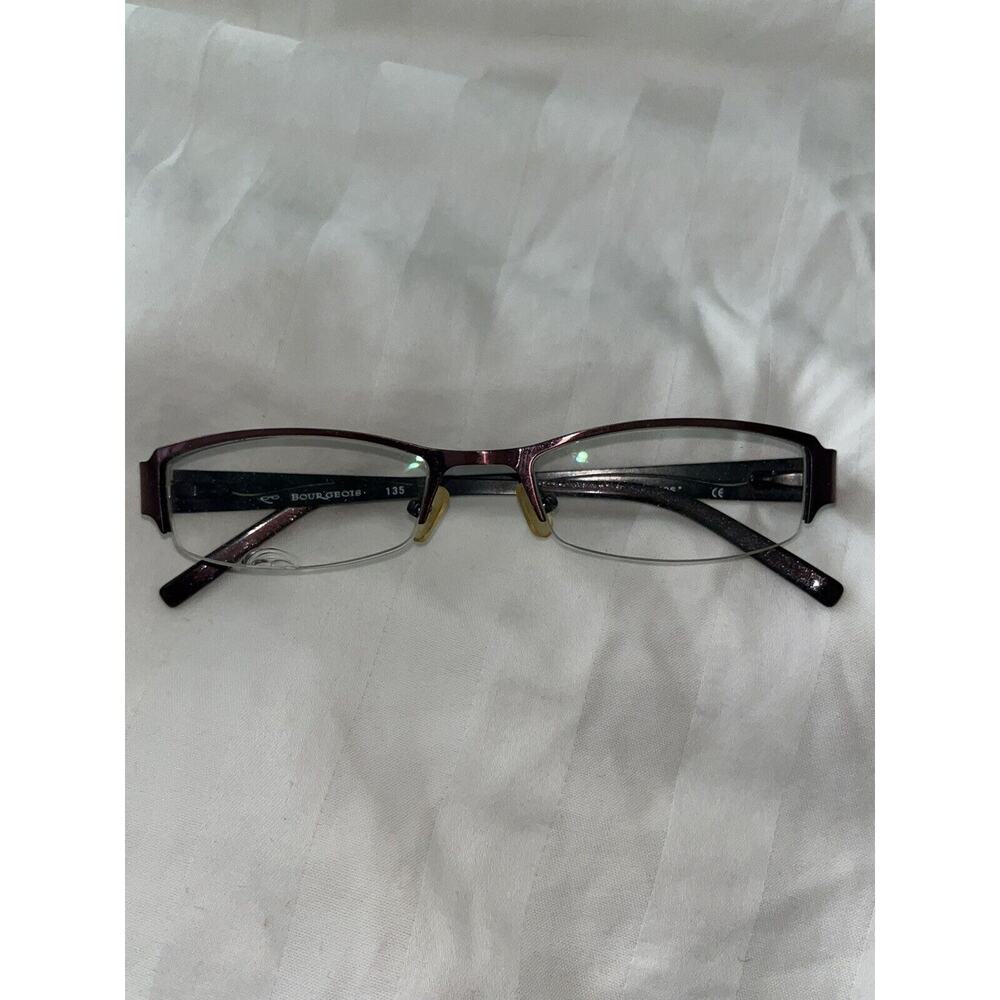 BOURGEOIS EYEWEAR CH7753 C75W PURPLE 50-18-135 METAL EYEGLASSES FRAMES‎ ONLY